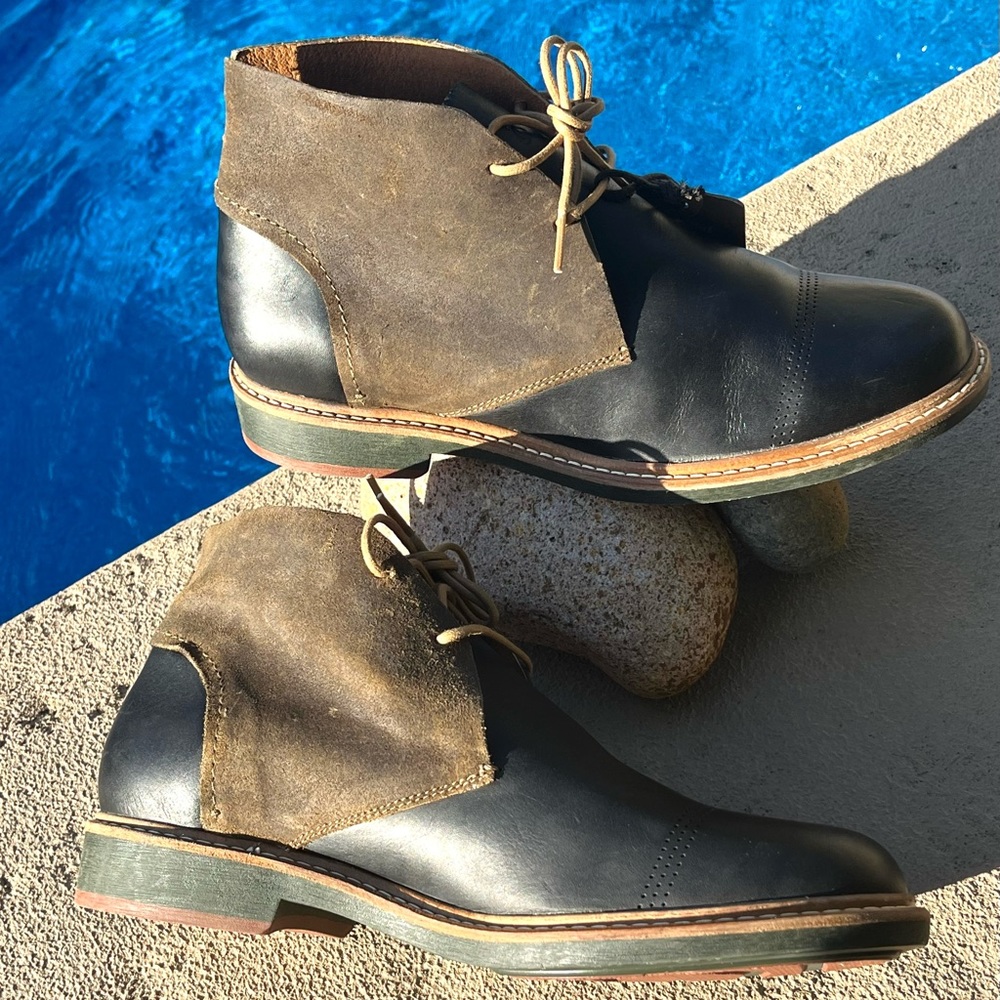 OluKai Two-Tone Leather Chukka Boots - Picture 14 of 16